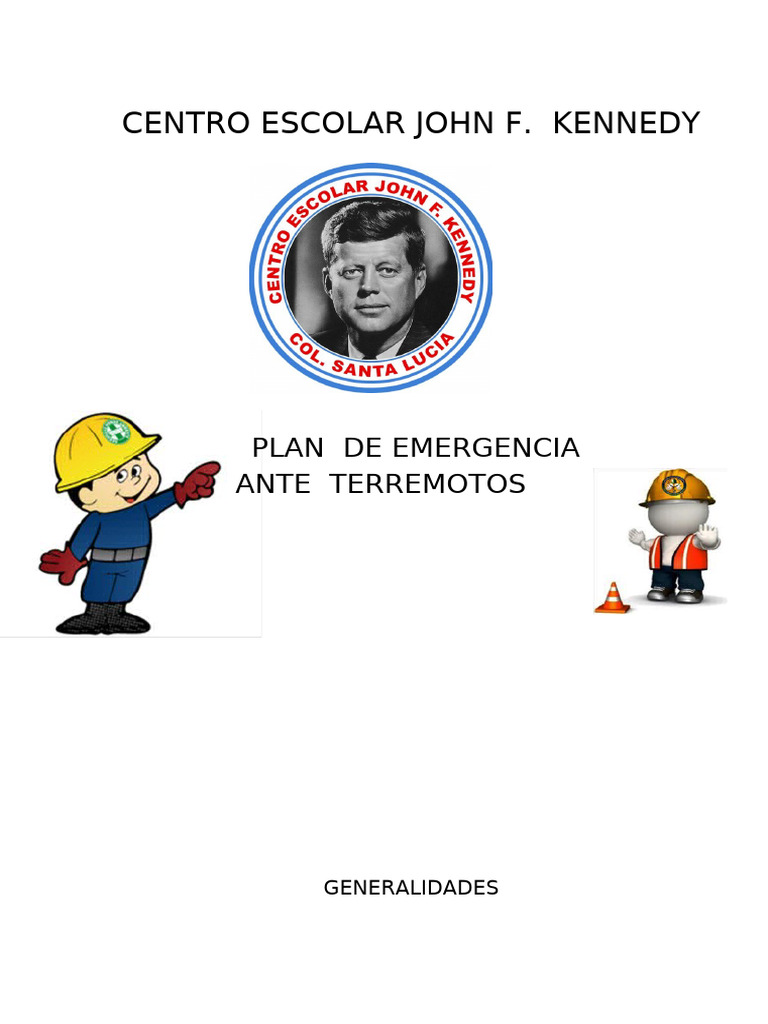 Plan de Emergencia Escolar | PDF | Primeros auxilios | La seguridad