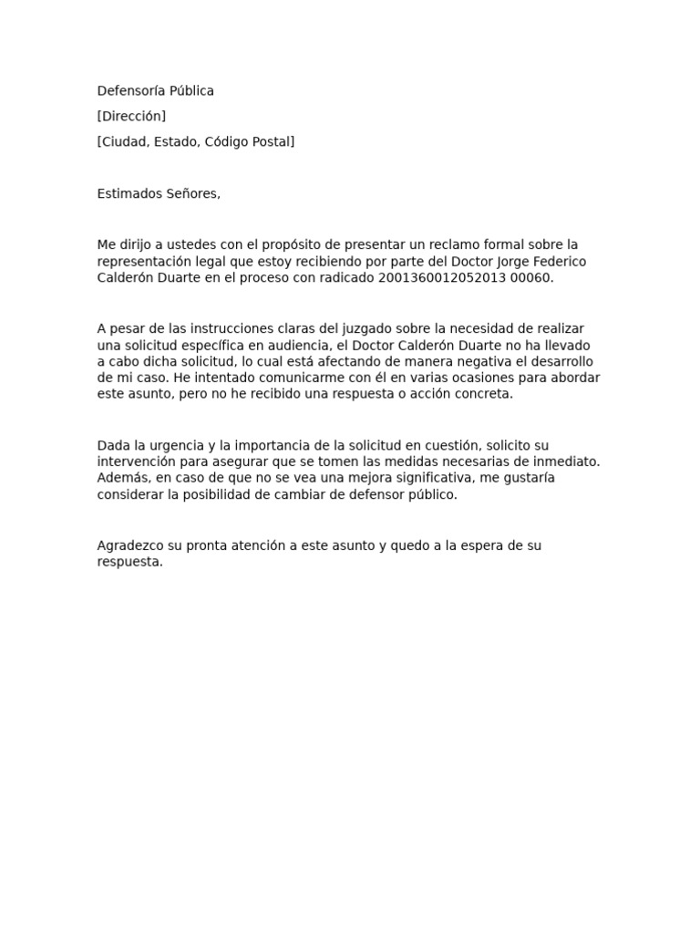 Defensoría Pública | PDF