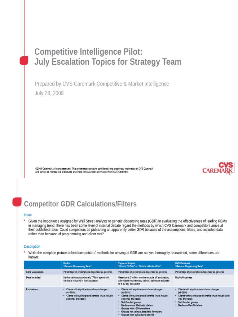 Strategy Insights for CVS Caremark | PDF | Health Care