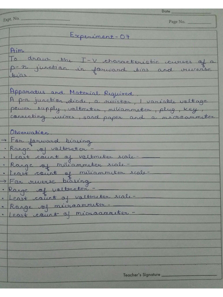 Physics Experiment 7 | PDF