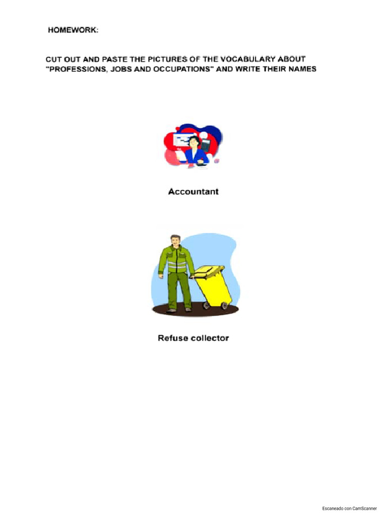 4th. Homework 3rd. Practice Professions, Jobs and Occupations | PDF