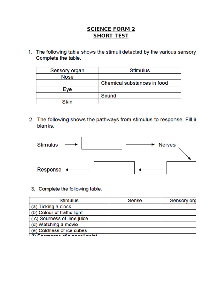 Science Form 2 | PDF