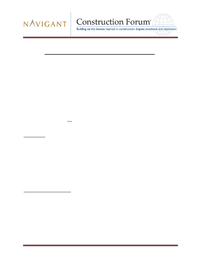 Proving Pricing Subcontractor Delay Claims Pdf Subcontractor