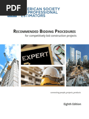 Recommended Bidding Procedures (for competitively bid construction projects)