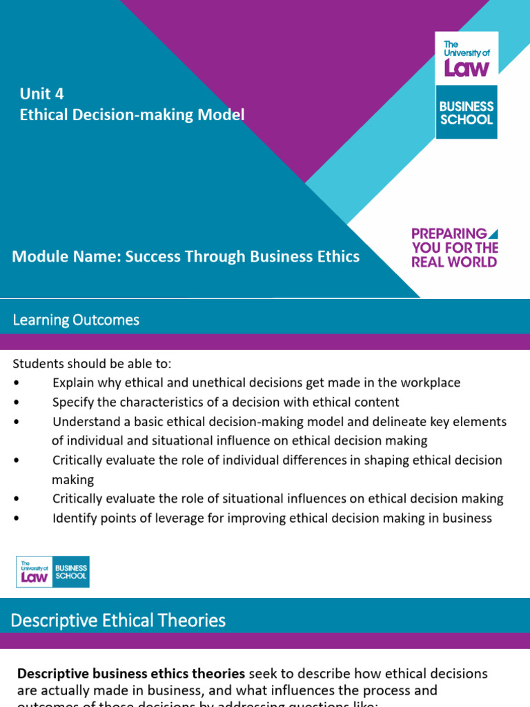 Ethical Decision-Making in Business | PDF | Decision Making | Morality