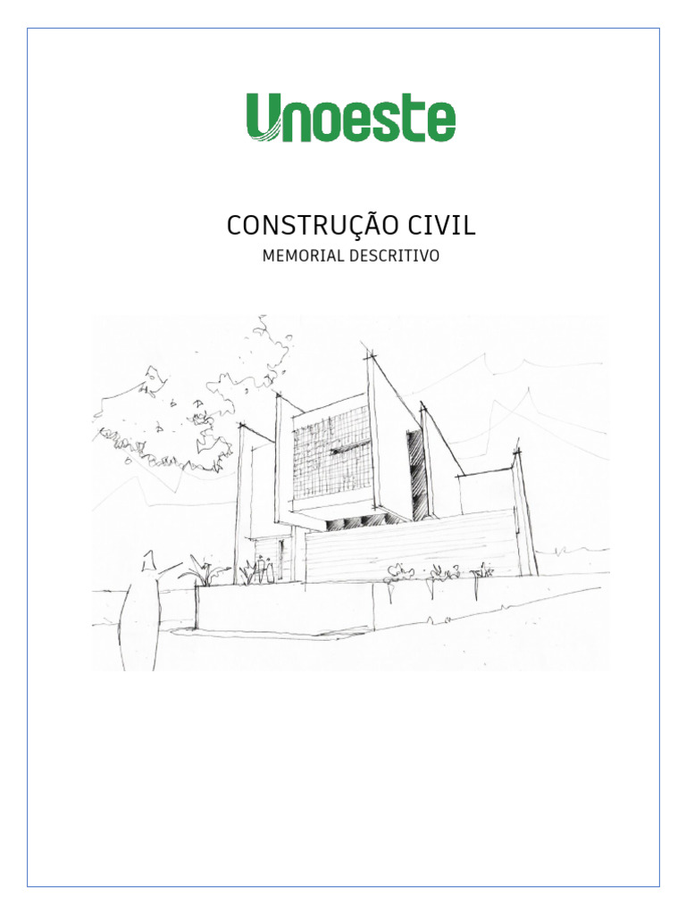 Memorial Descritivo de Construção Residencial | PDF | Argamassa ...