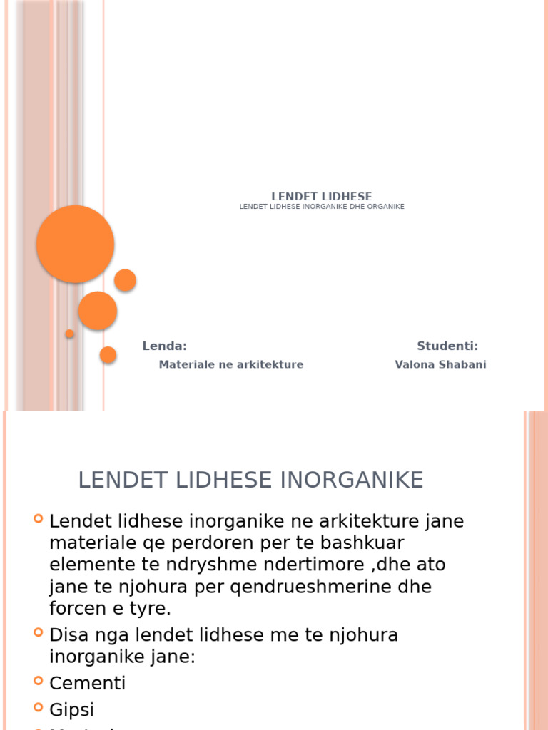 Lendet Lidhese | PDF