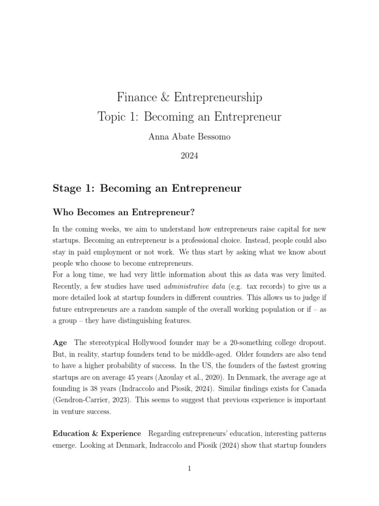 Understanding Entrepreneurial Success Factors | PDF | Entrepreneurship ...