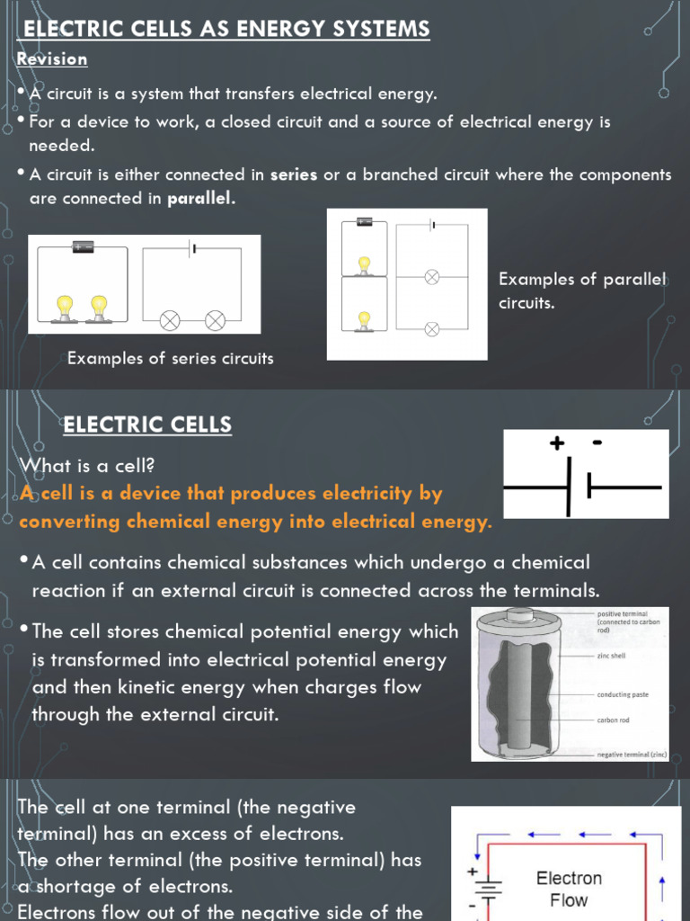 Understanding Electric Cells and Circuits | PDF | Series And Parallel ...