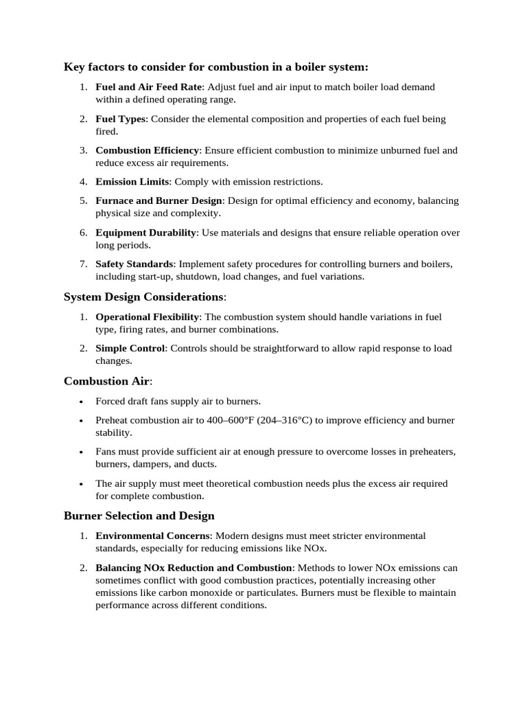 Boiler Combustion System Optimization Guide | PDF | Combustion | Boiler