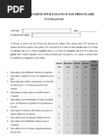 Évaluation TDAH : Questionnaire SNAP-IV | PDF | DSM-5 | Maladies et ...
