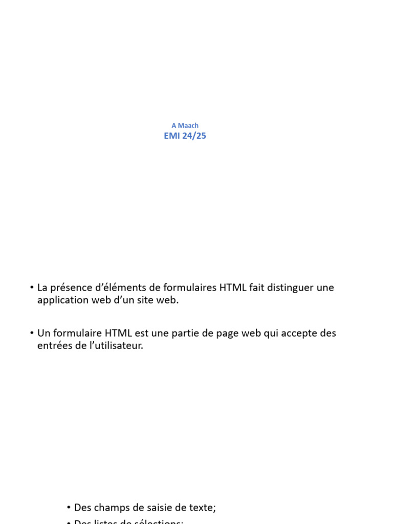 Guide Complet des Formulaires HTML | PDF | Internet | Internet et Web