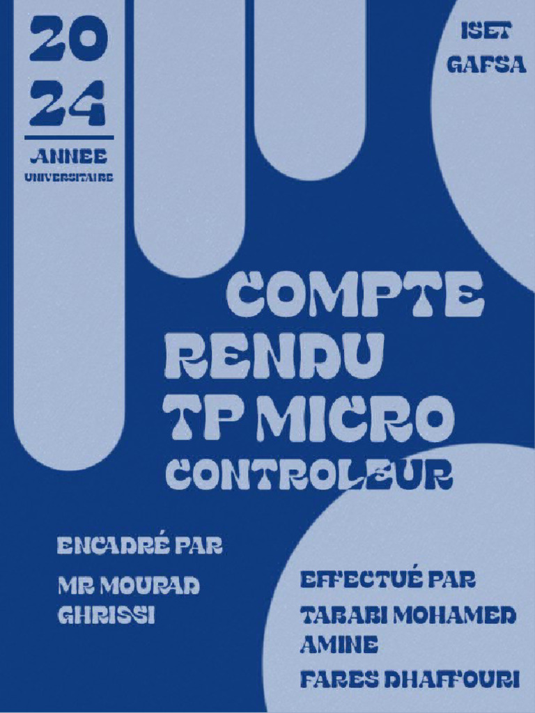 Compte Rendu TP Microcontroleurs | PDF | Programmation informatique ...