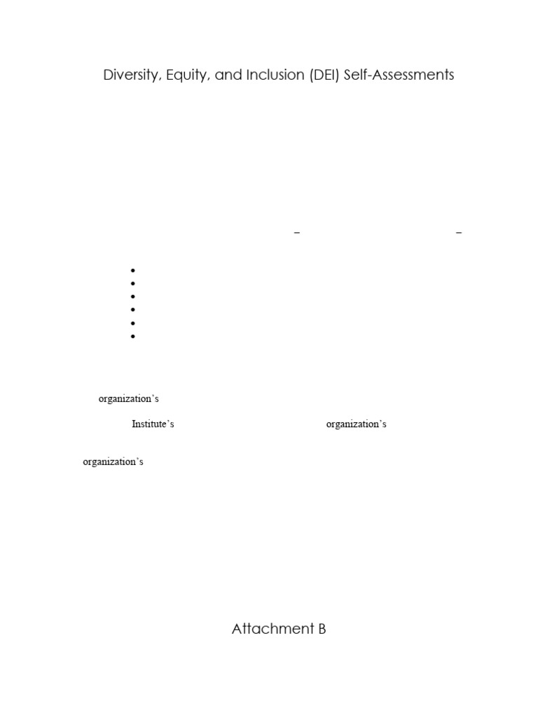 DEI Self-Assessment Tools for Nonprofits | PDF | Leadership | Fundraising