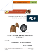 Quality Control Manual for Leather Garment Technology
