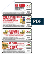 Quiznos - Register for the Q-Club and Print Coupons