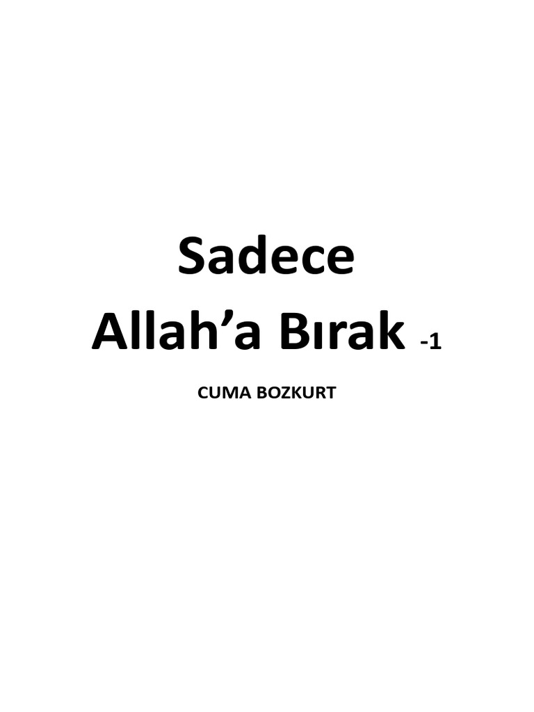 Sadece Allah A Ba Rak 1 mnlv959p0phVqD8P | PDF