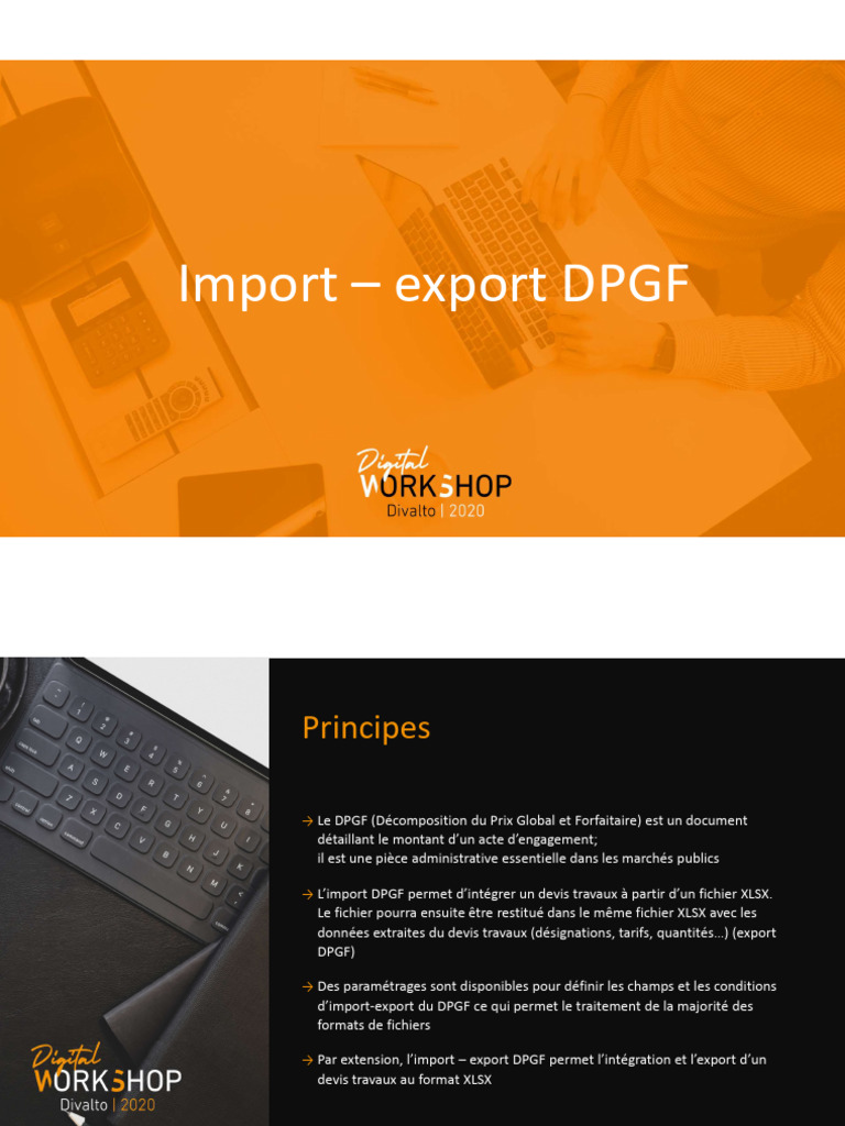 Import-Export DPGF en XLSX | PDF | Fichier informatique | Informatique