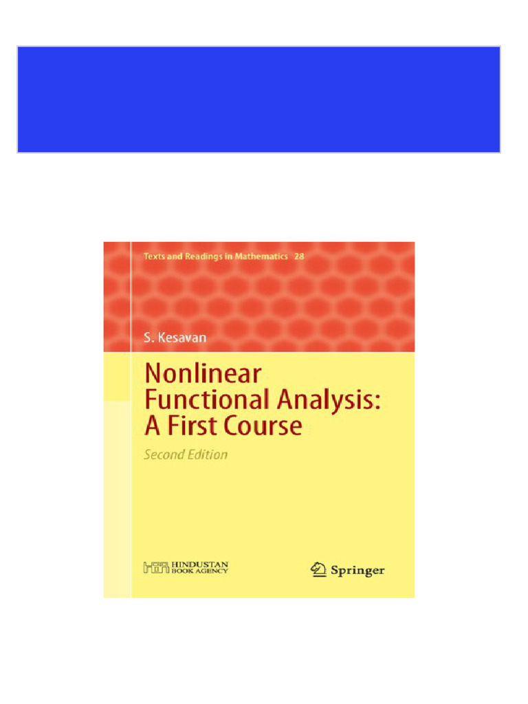 Instant download nonlinear functional analysis a first course 2nd