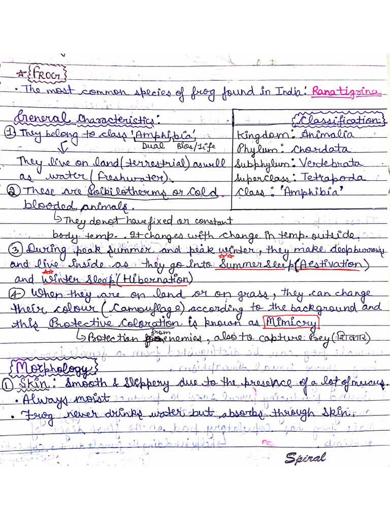 Biology Class 11 CH 7 Notes | PDF