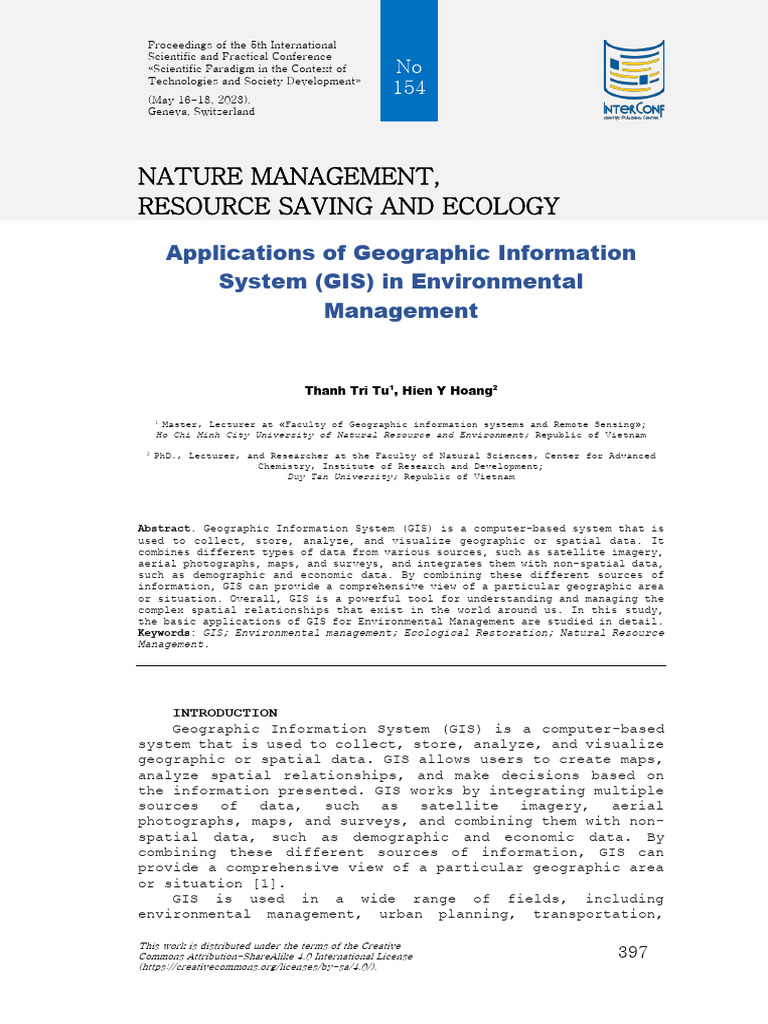 GIS Applications in Environmental Management | PDF | Geographic ...