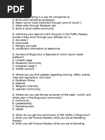 Bizgurukul Answers