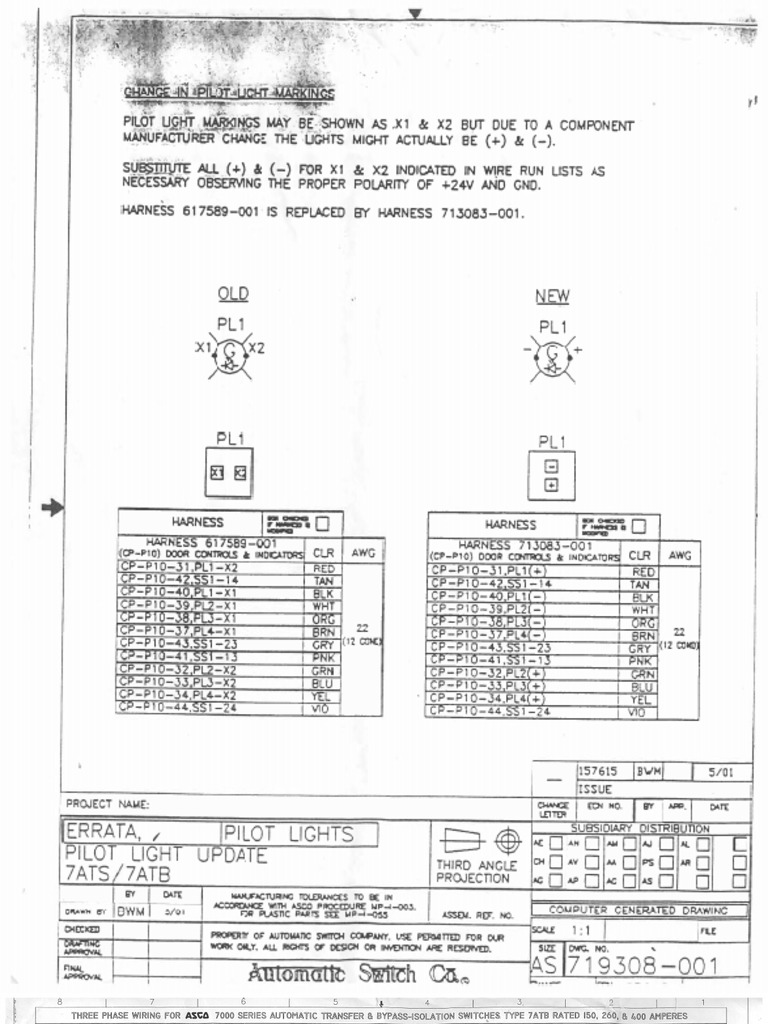 214 - Elect - Asco 7000 Series Automatic Transfer Switch Drawings and ...