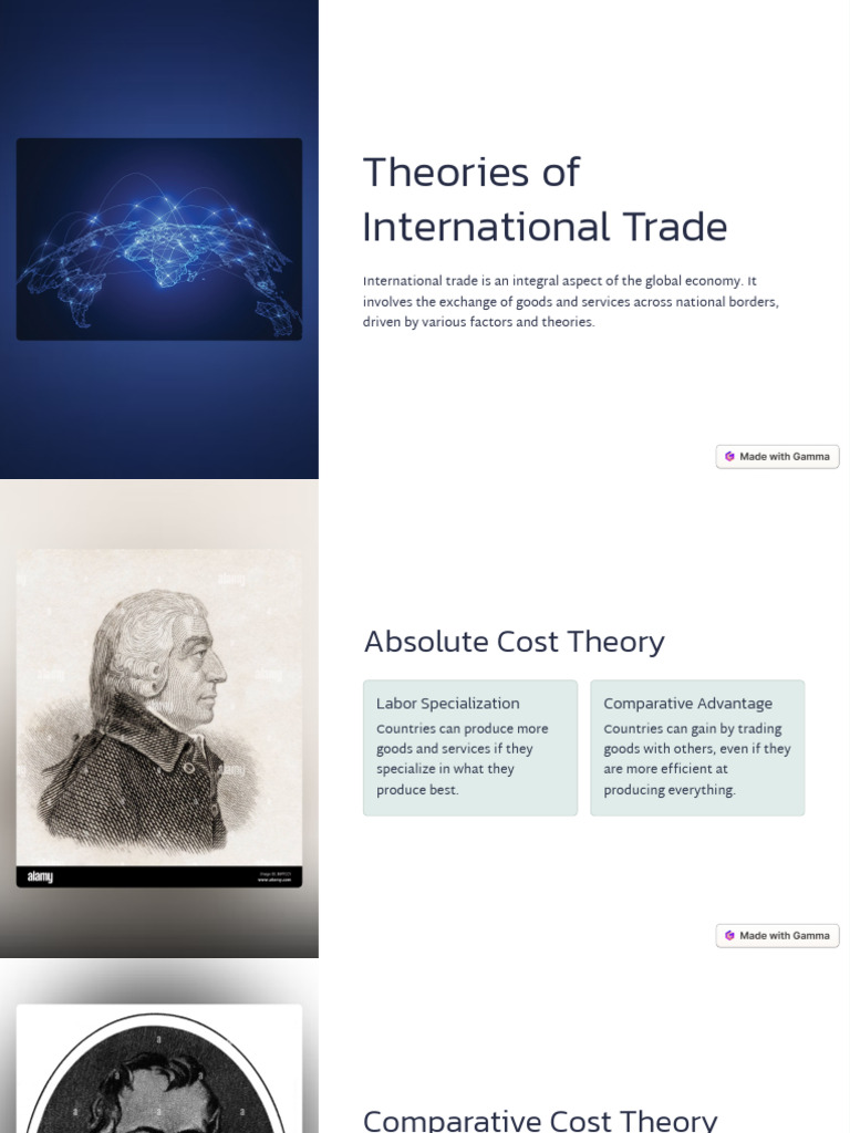 Key Theories of International Trade | PDF | Trade | International Trade