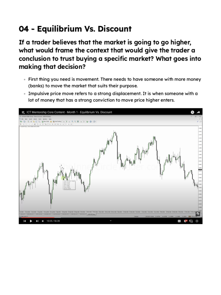 04 - Equilibrium vs. Discount | PDF | Market (Economics) | Financial Markets