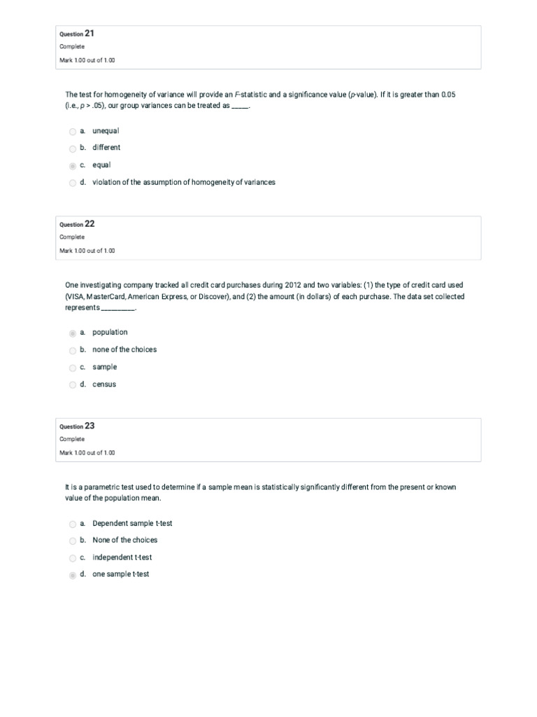 Statistic Analysis Midterm Pdf