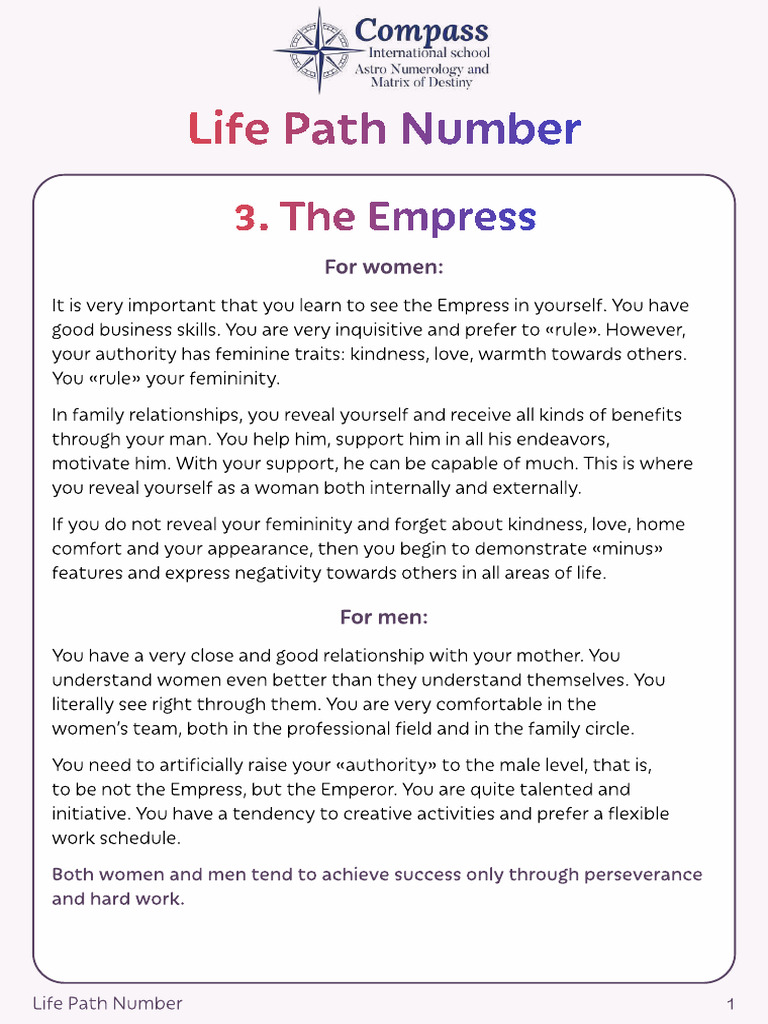 Understanding Life Path Number 3 | PDF | Thought | Leadership