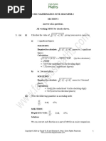 CSEC Maths - Paper 2 - June 2024 - Solutions | PDF | Circle | Slope
