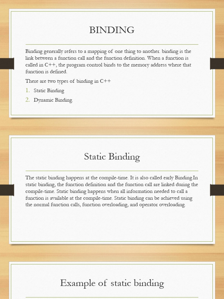 Binding and Message Passing | PDF | Method (Computer Programming ...