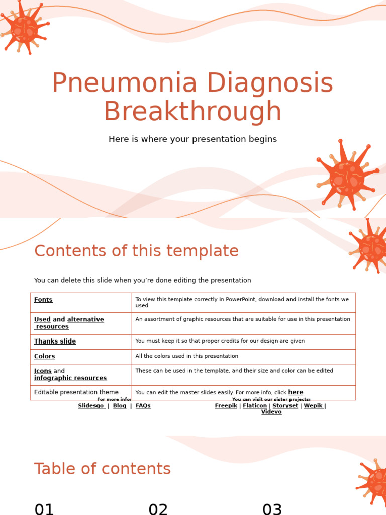 Pneumonia Diagnosis Breakthrough by Slidesgo | PDF | Clinical Trial ...