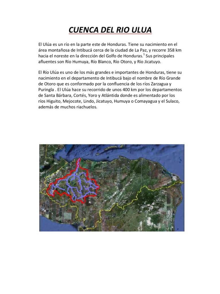 Cuenca Del Rio Ulua | PDF | Evapotranspiración | Hidrografía