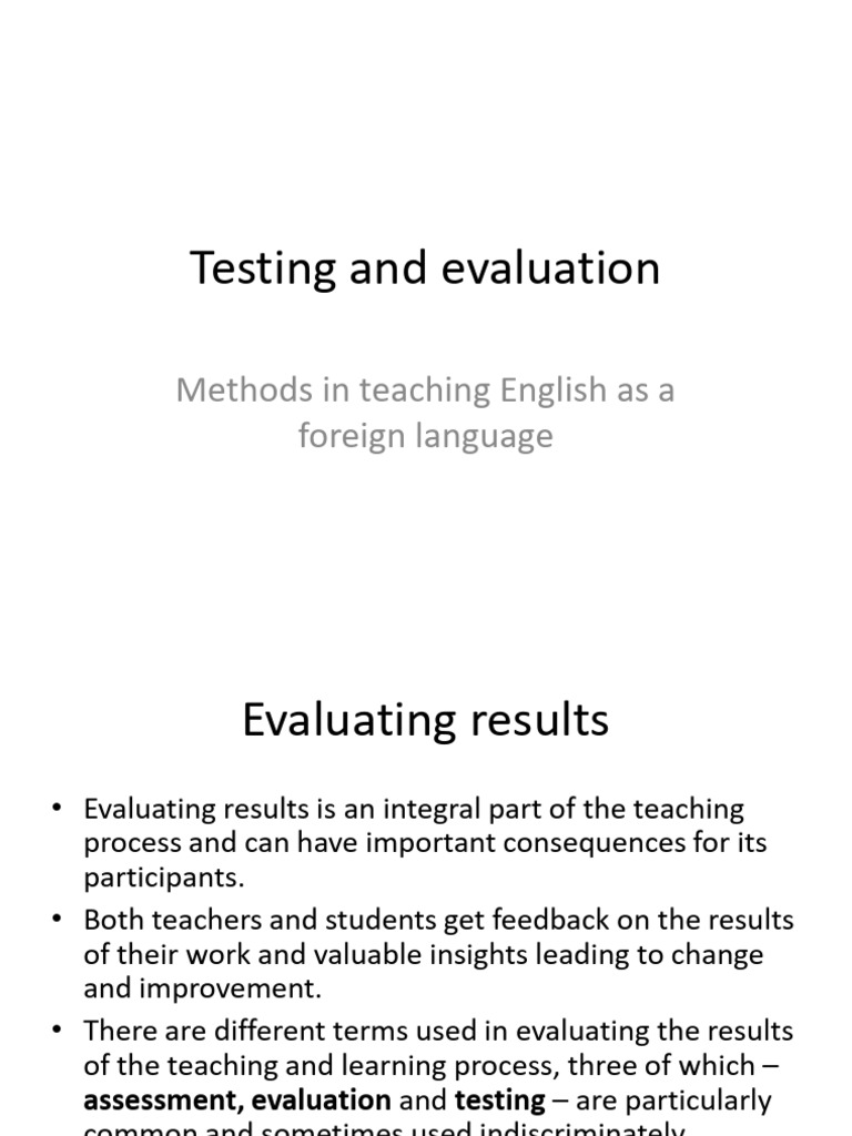 15 testing and evaluation pdf educational assessment evaluation