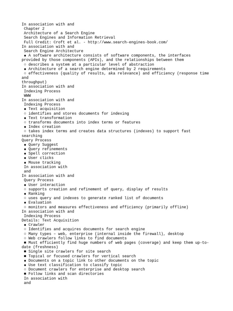 Text | PDF | Search Engine Indexing | Information Retrieval
