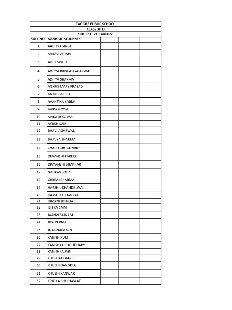 Xii d 2024 25 list pdf pdf