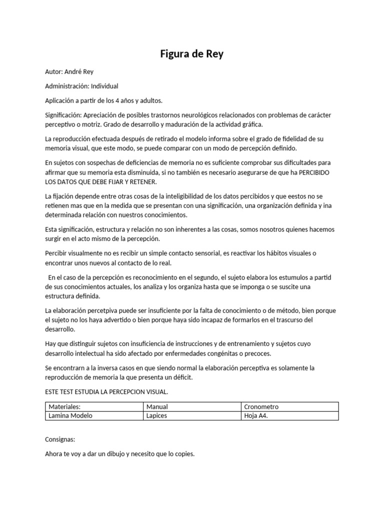 Figura de Rey | PDF | Percepción | Memoria