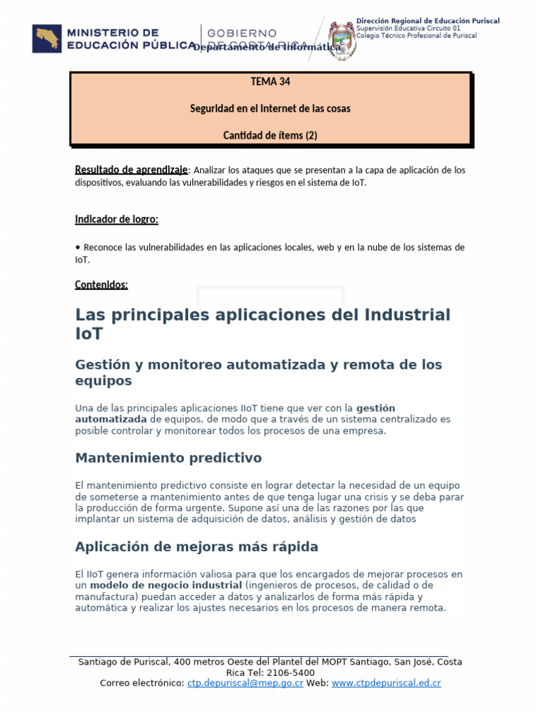 Vulnerabilidades en IoT y su seguridad | PDF | Internet de las Cosas ...