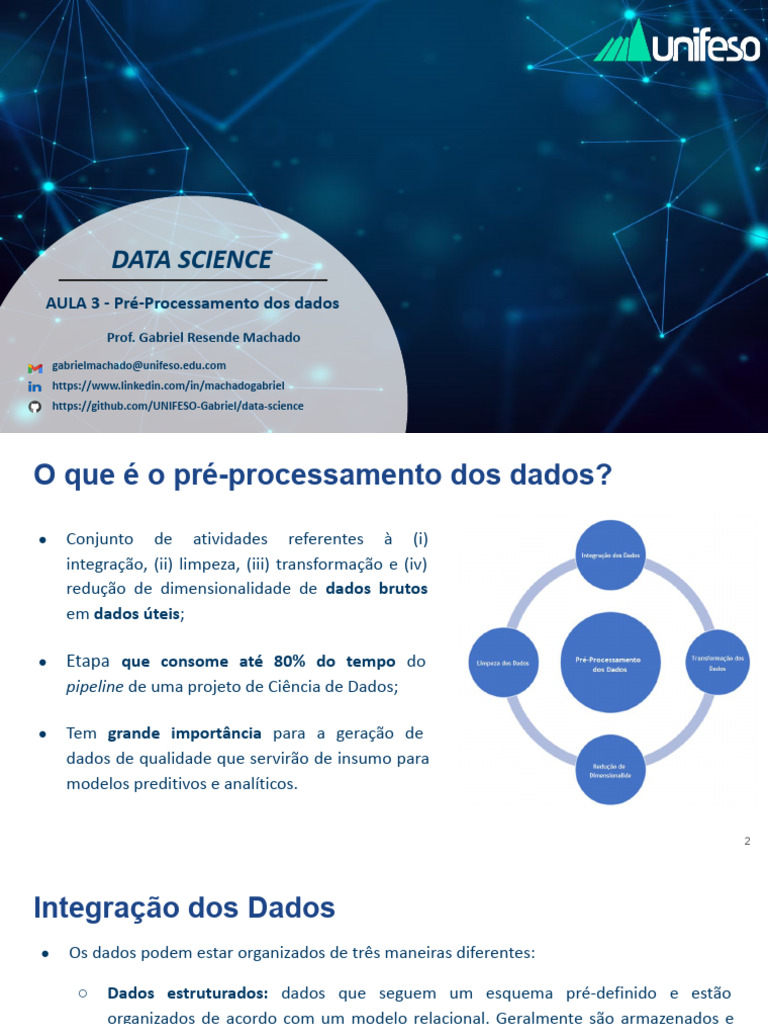 Aula+3+ +pré Processamento+Dos+Dados | PDF | Regressão linear ...