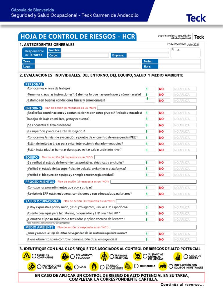 HCR Version Julio2021 | PDF
