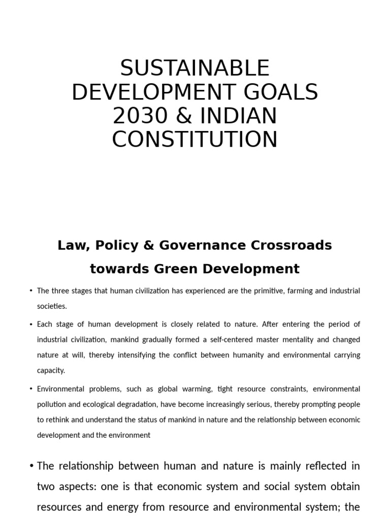 Green Dvelopment | PDF | Governance | Sustainability