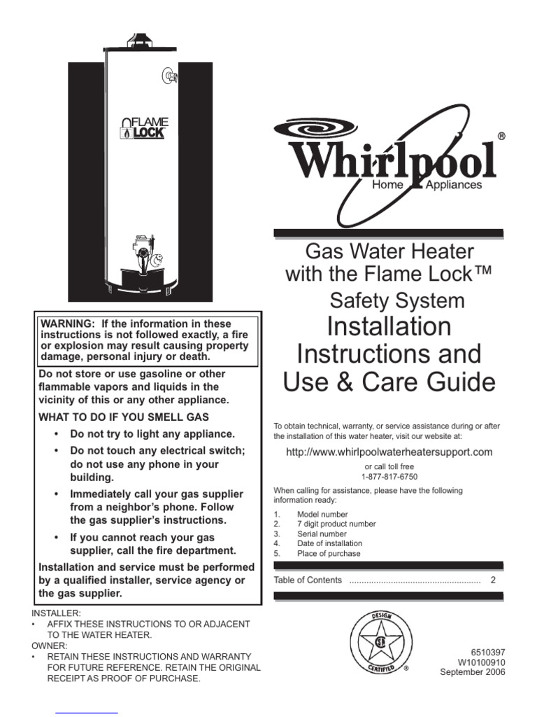 Gas Water Heater Safety &amp; Installation Guide | PDF | Water Heating ...
