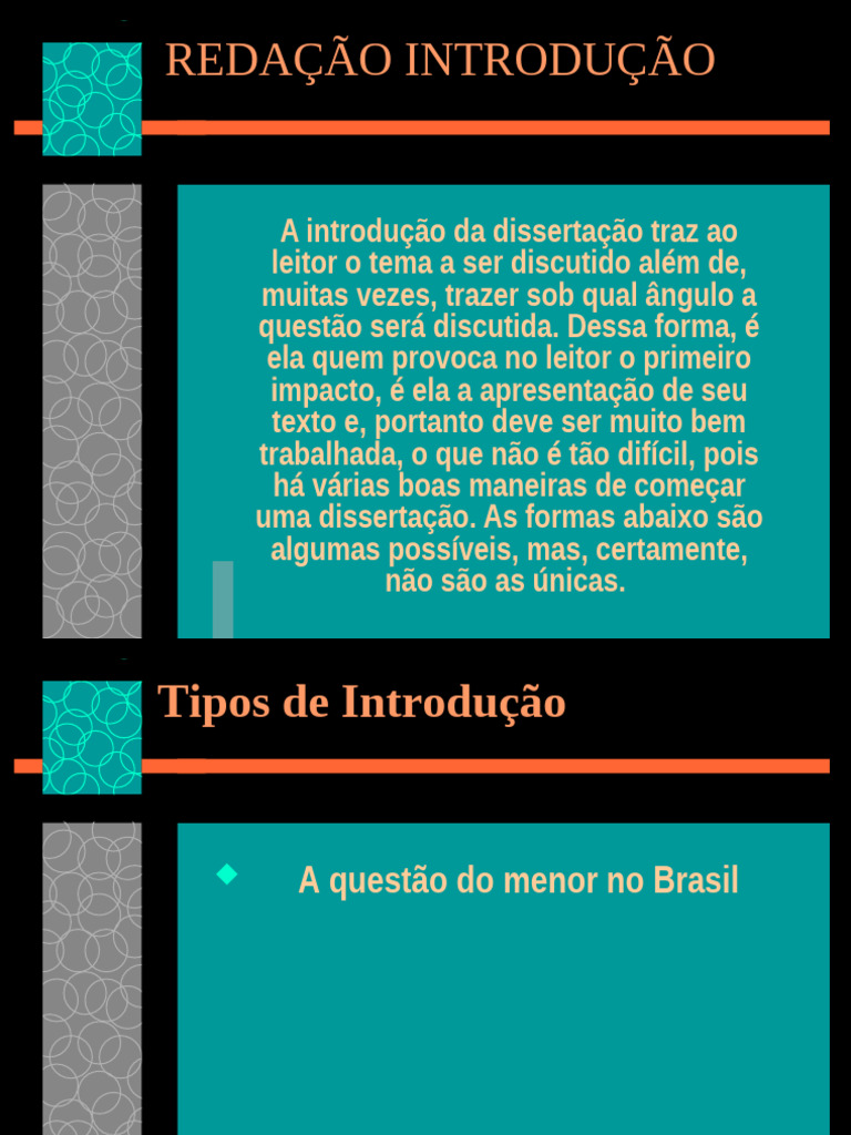 Tipos de Introdução na Redação ENEM | PDF | Brasil | Violência