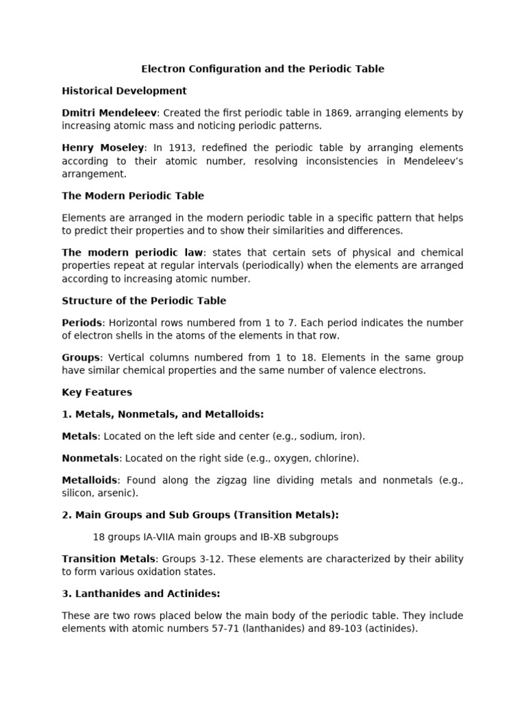 Understanding the Modern Periodic Table | PDF | Periodic Table | Ion