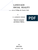 Wieder - Language and Social Reality