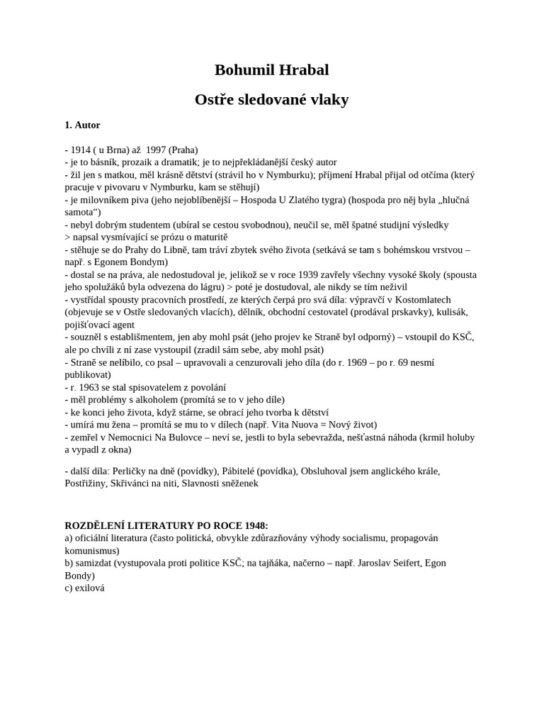 Ost e Sledovan Vlaky PDF
