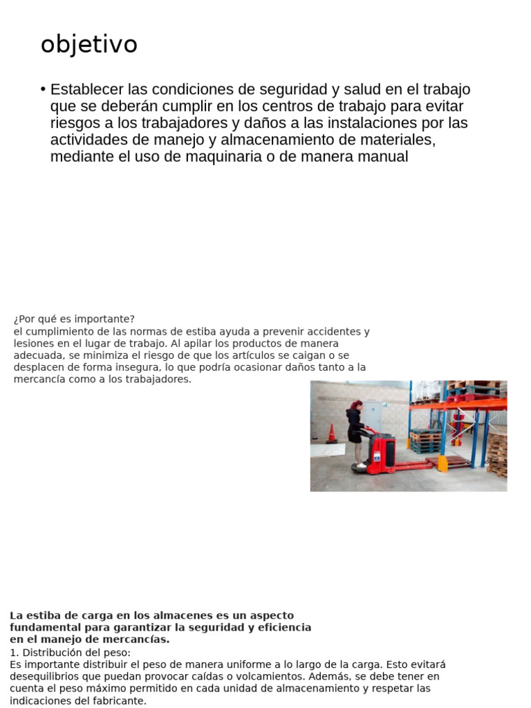 Seguridad en Estiba y Manejo de Carga | PDF | Riesgo