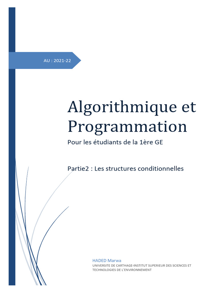 Structures conditionnelles en programmation | PDF | Booléen | Logique